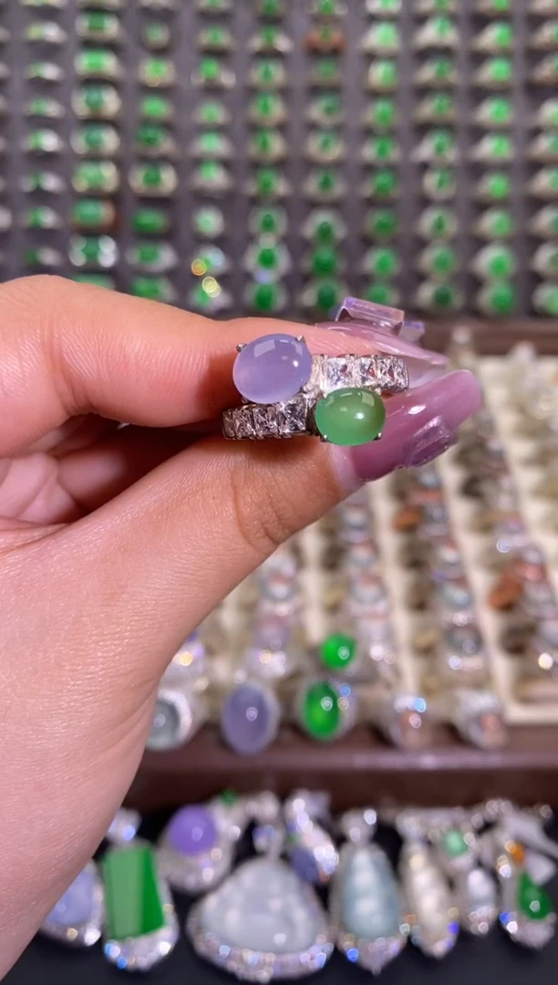 未镶嵌戒指翡翠天然缅甸A货翡翠未镶嵌 粉丝福利