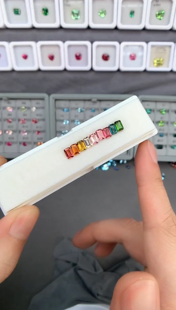 【闪购商品】定制碧玺裸石未镶嵌碧玺一组