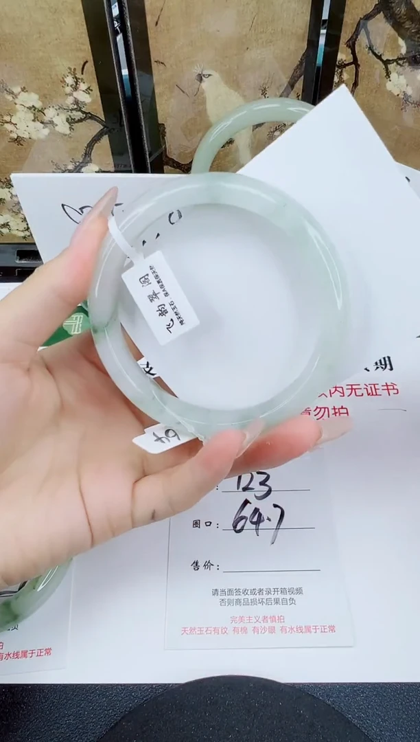 未镶嵌手镯石英质玉123-65/66
