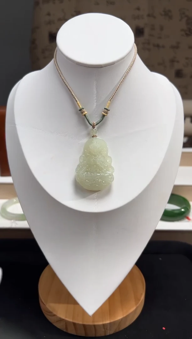 和田玉未镶嵌吊坠(不含链)1280