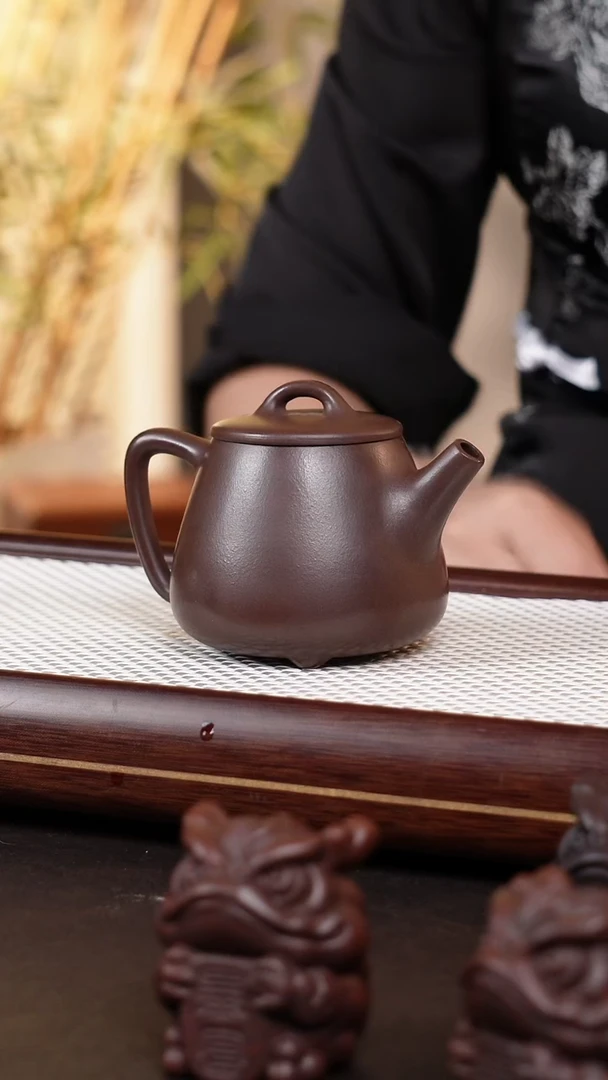 茶壶紫砂石红高石瓢