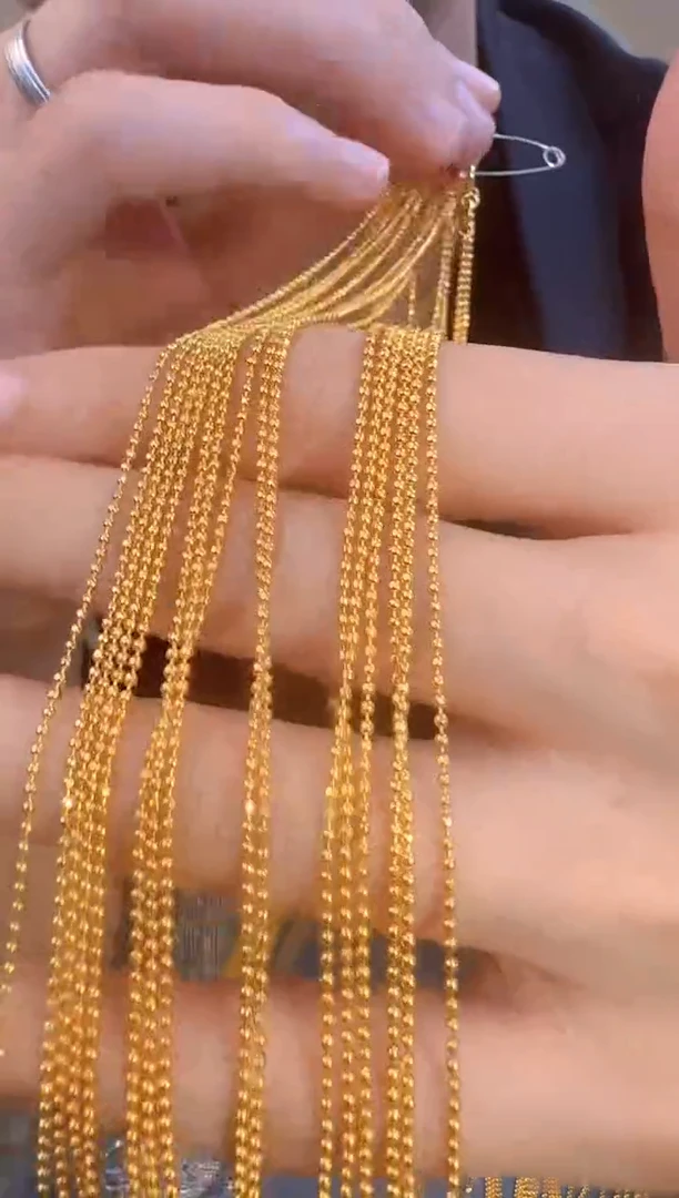 切面米珠链45cm 1.82g（多样性发货）