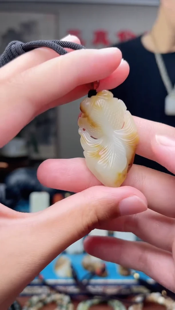 和田玉未镶嵌挂件1