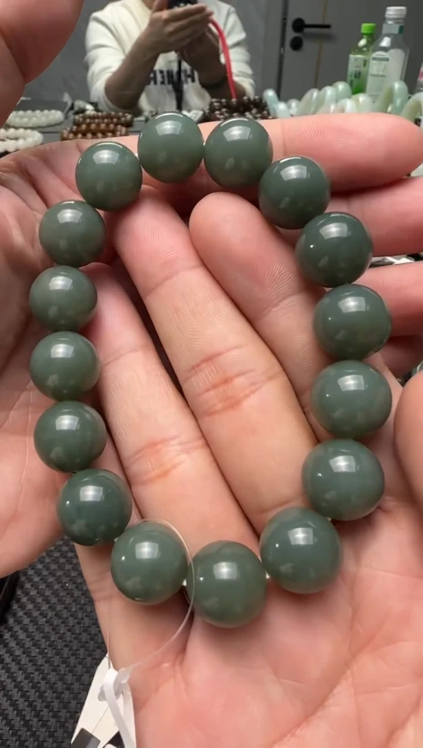 未镶嵌手串和田玉且末蓝手串卡14