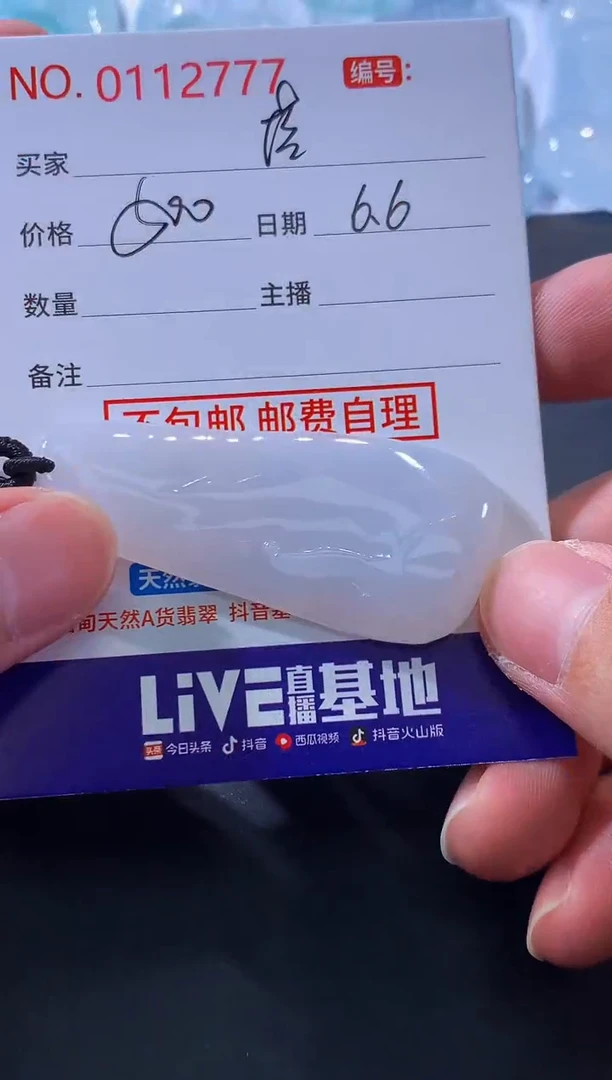 翡翠未镶嵌颈饰落
