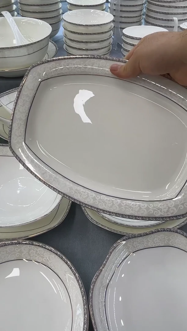 骨瓷 玲珑12方鱼1个