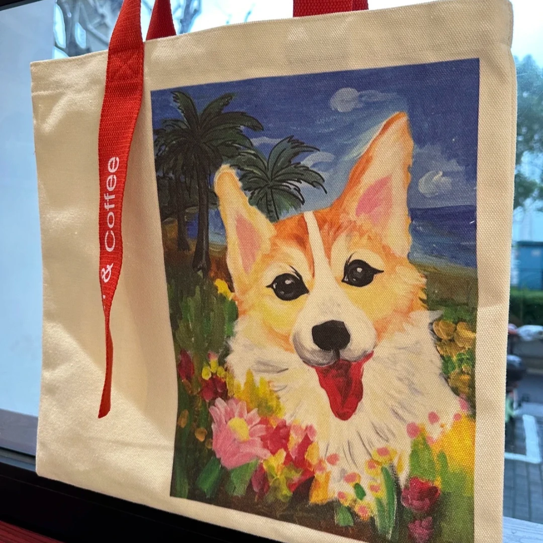 星星的孩子创作画作*大号帆布袋-母袋（印刷非手绘）