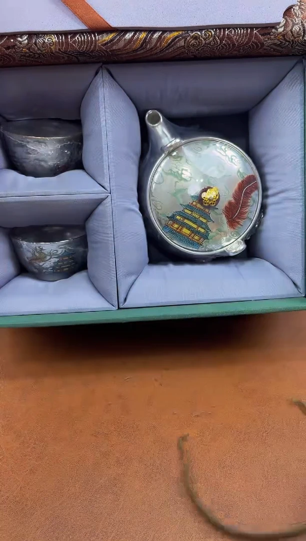 陶瓷茶具摆件旅行套组