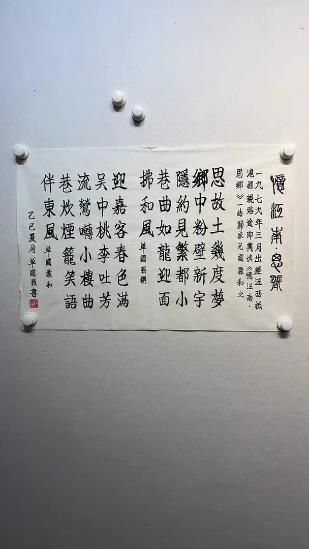 书法y单国强3平尺多字书法