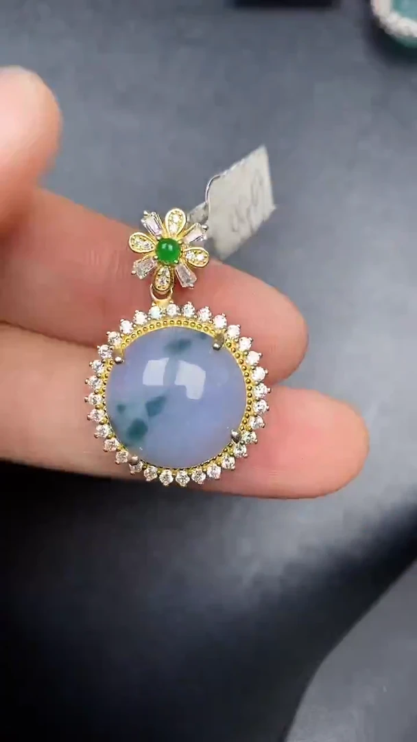 银S925镶嵌戒指翡翠3660