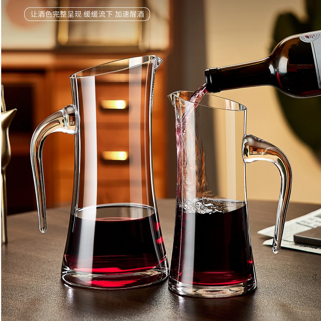 高级感轻奢红白酒分酒器家用大号水晶玻璃醒酒器葡萄酒分酒壶酒具