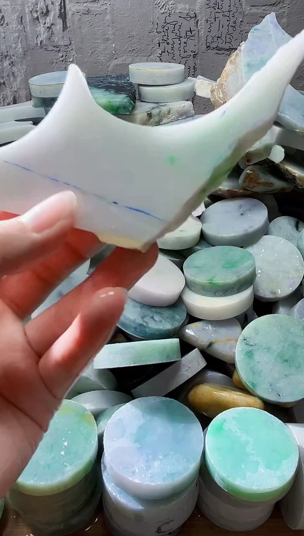 裸石翡翠天然翡翠A货石 南 663