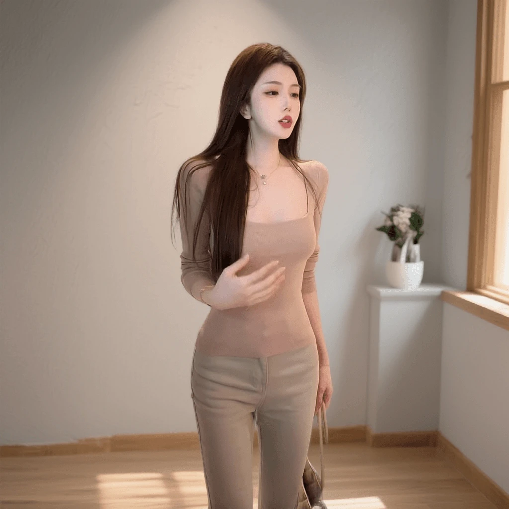 【法式纯欲】法式修身型针织长袖常规纯欲T恤秋冬内搭打底衫修身