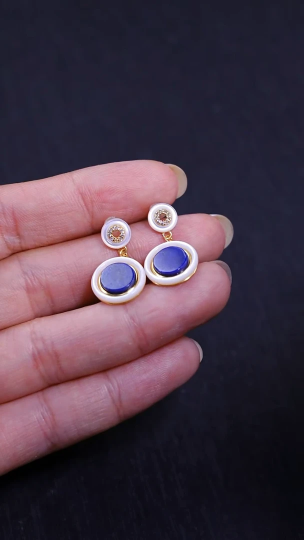 无非金属青金耳钉-多样性发其一