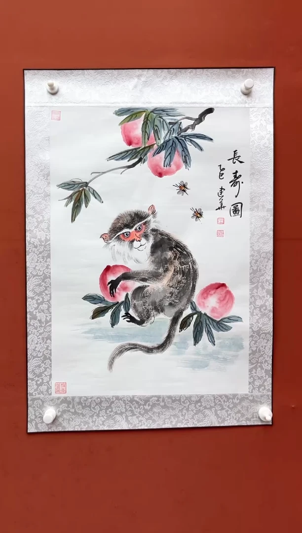 国画老师现场创作  8
