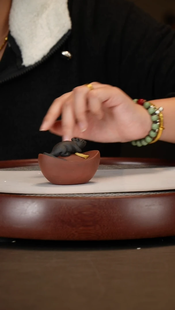 【闪购商品】紫砂茶壶元宝有鼠