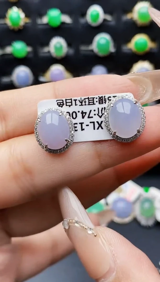 银S925镶嵌戒指翡翠7147