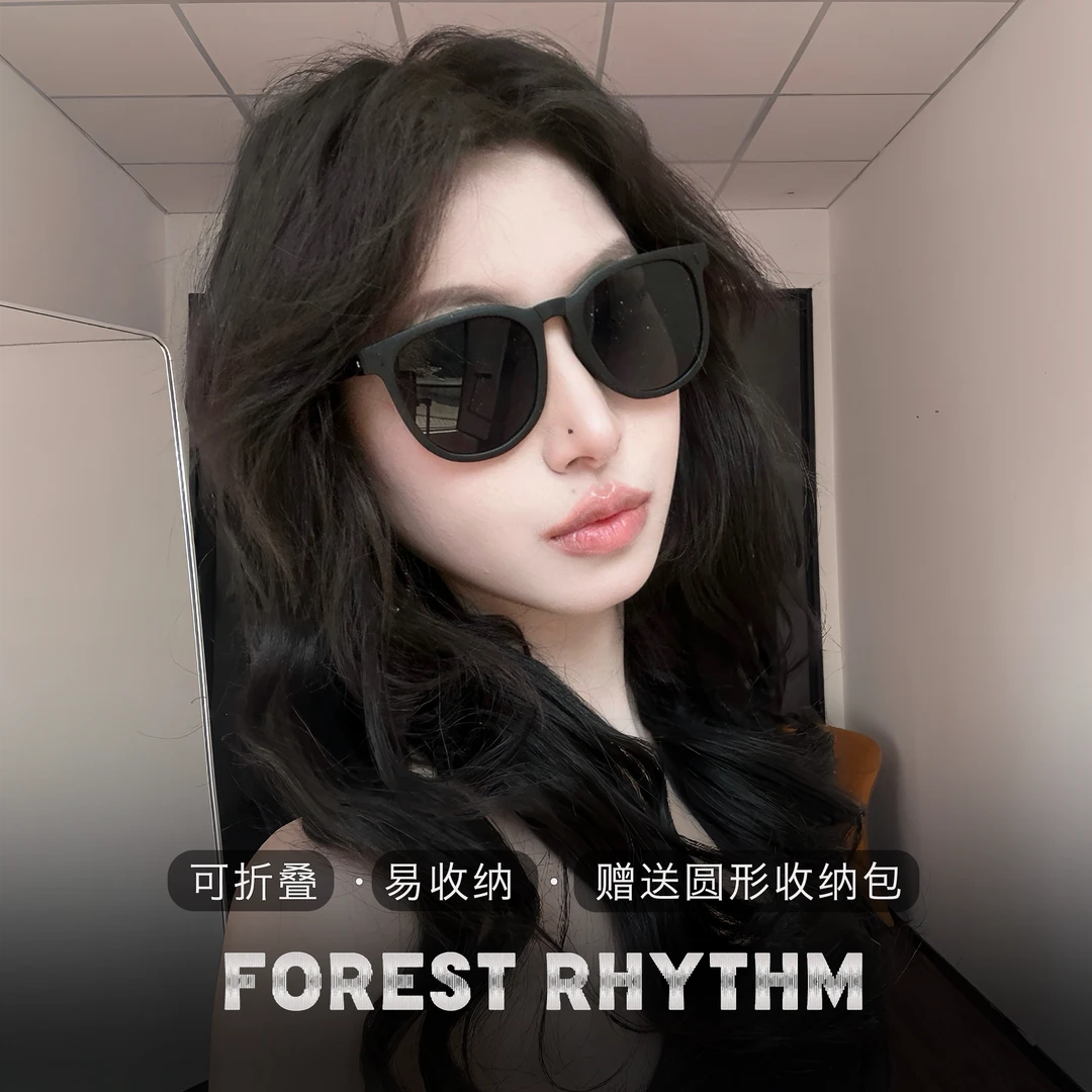 可折叠墨镜女款高级感防紫外线2025新款超轻防晒偏光太阳眼镜近视