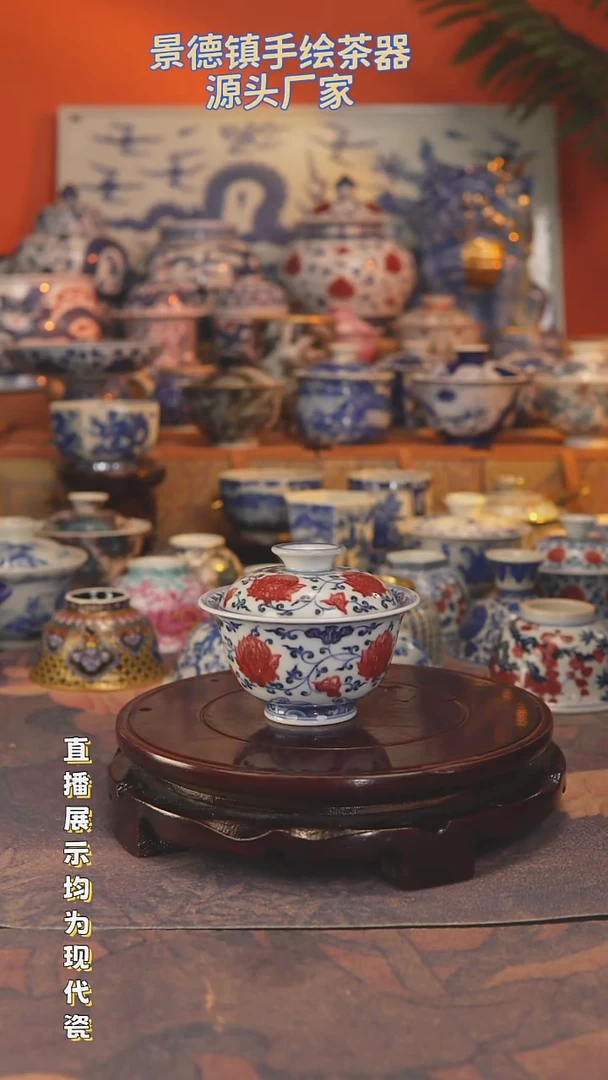 景德镇手工手绘陶瓷杯