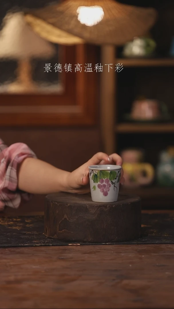 陶瓷景德镇高温釉下手绘陶瓷228