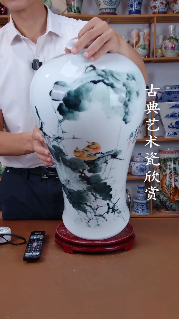 瓶景德镇手工手绘陶瓷摆件33