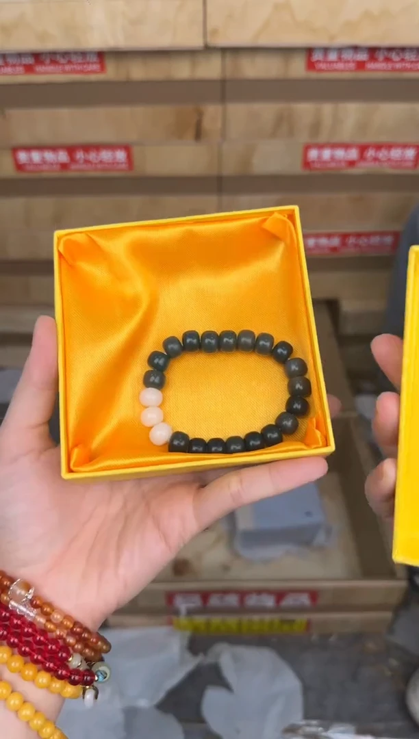 慈木器文玩阁绿白菩提链接@@L068