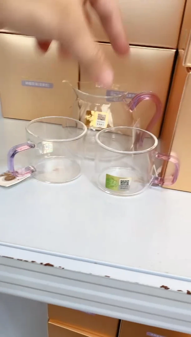 禾器/晶悦茶海/浅紫+清禾对杯/浅紫