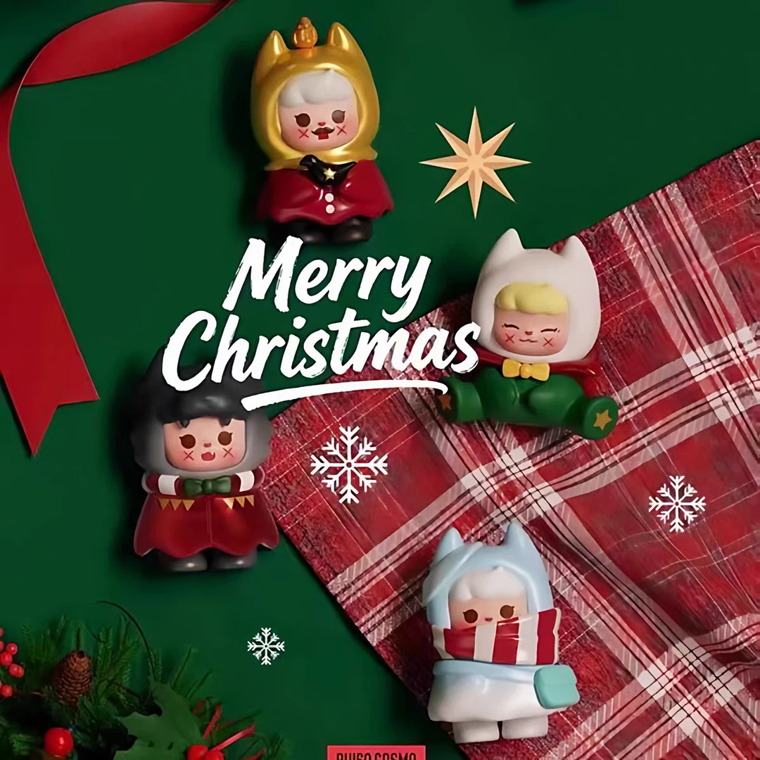 【拆盒】小小弗来往圣诞夜的列车系列萌粒盲盒可爱潮玩系列