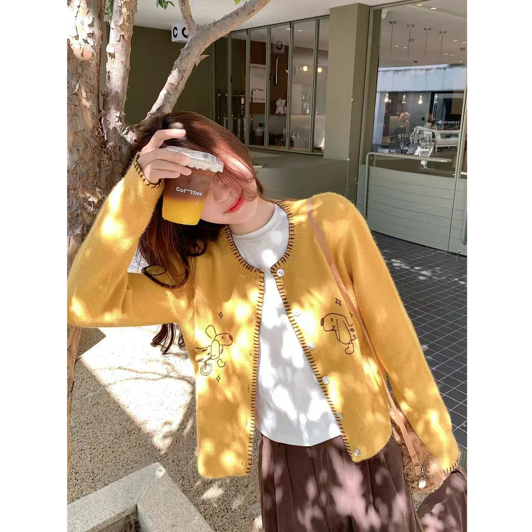 【大码】针织衫2025新款胖mm长袖显瘦上衣6109