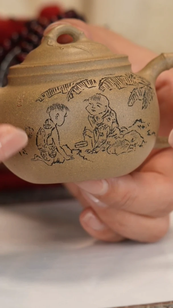 【闪购商品】紫砂茶壶【李霓】本山段竹趣