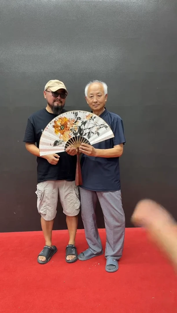 炳山文化--付老师作品(牡丹扇)