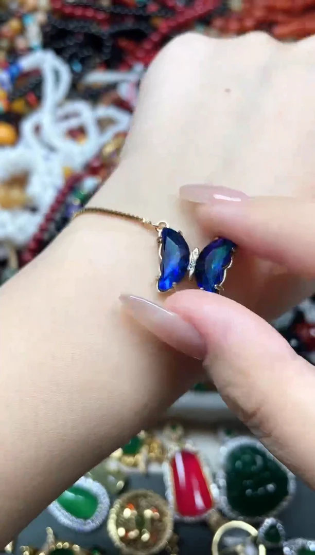 合金天然锆石手链多样性发货拍一发一