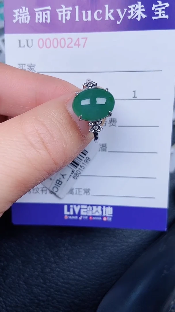 颈饰银S925镶嵌翡翠0247
