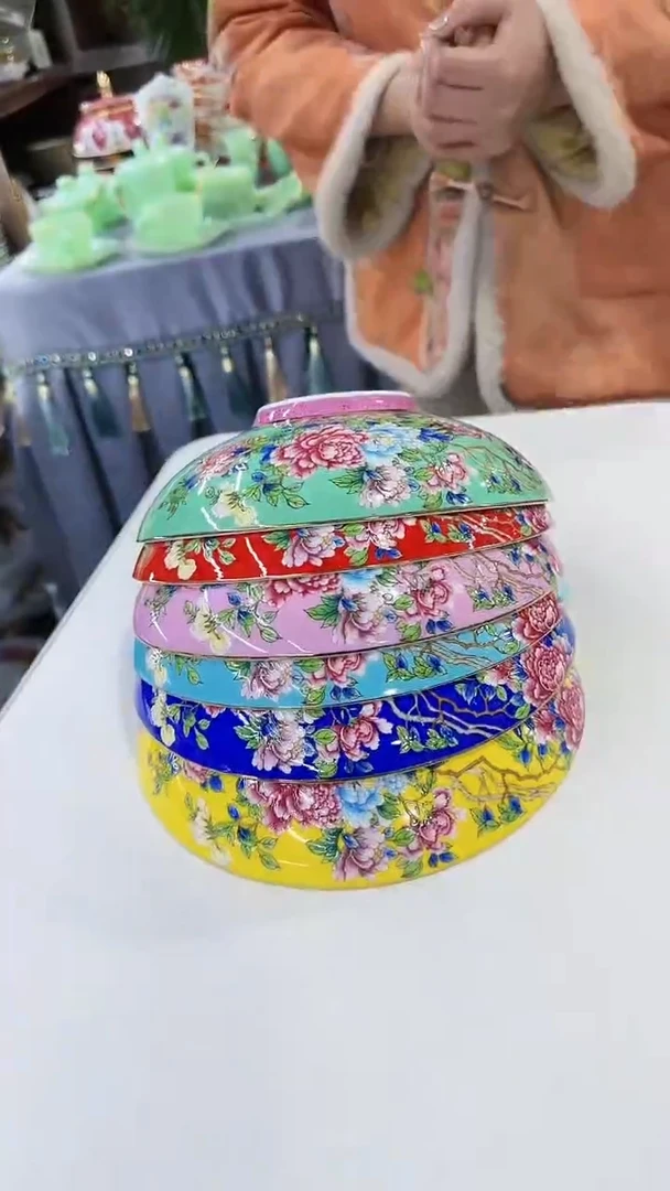 【闪购商品】瓷片8英寸元宝盘6个景德镇陶瓷