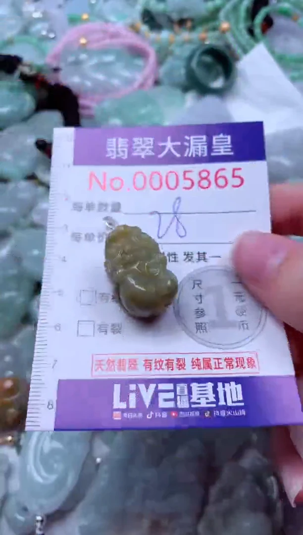 吊坠(不含链)未镶嵌翡翠5865