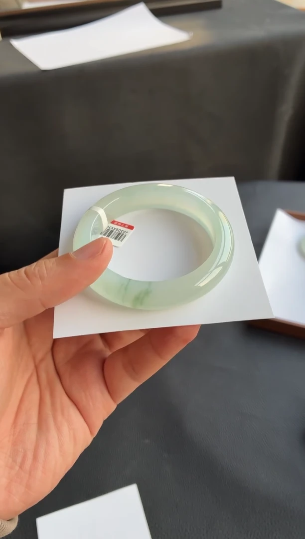 未镶嵌手镯翡翠49号54.7*12.5*9.2正圈