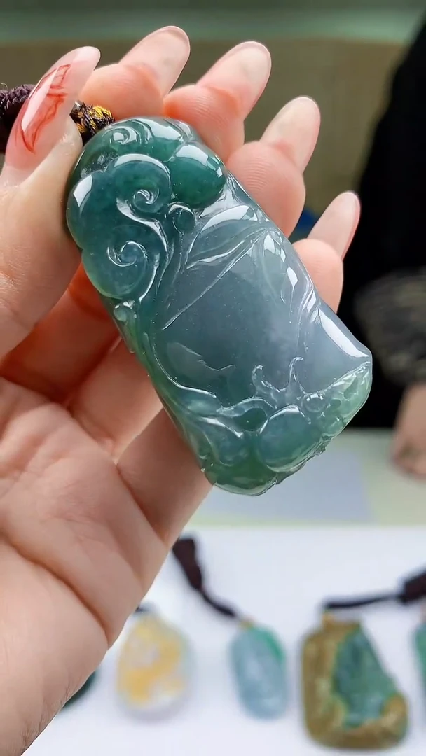 【闪购商品】定制翡翠未镶嵌4902ty-毛货挂件68