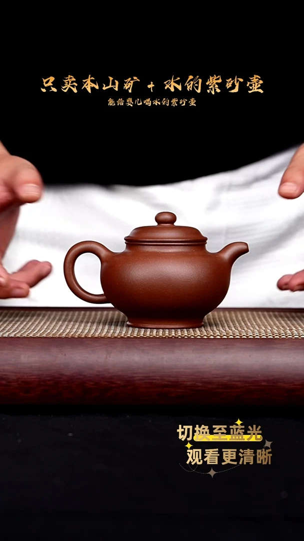 茶壶紫砂原矿底槽青 大掇只