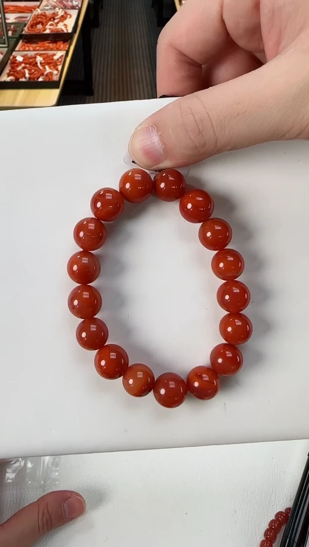 【闪购商品】南红玛瑙瓦西手串12+未镶嵌一个/条