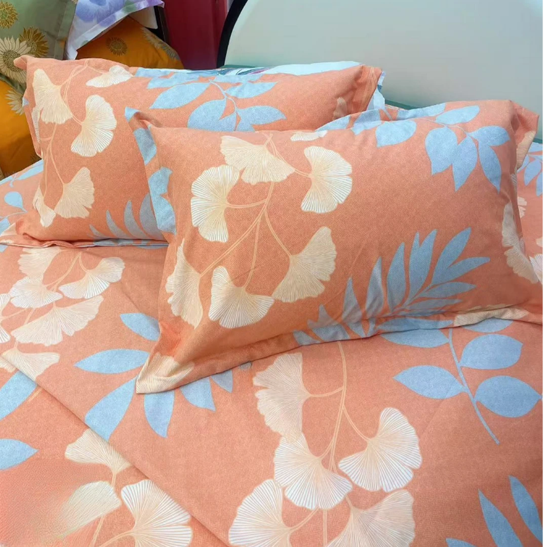 枕套一对 加厚新疆长绒棉斜纹 柔软加密舒适透气【银杏】