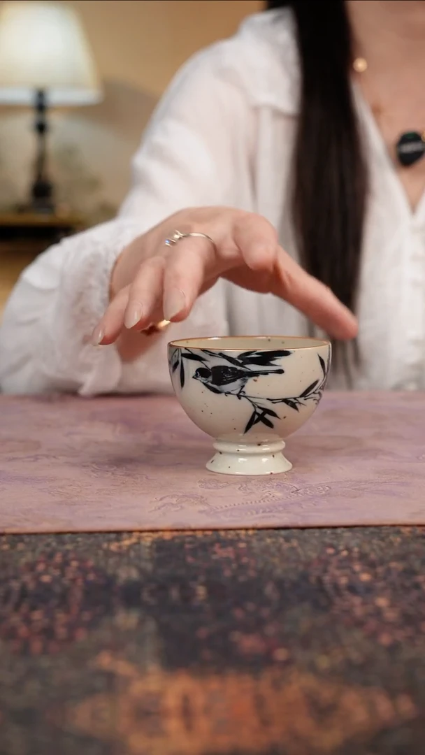 杯景德镇陶瓷杯碗柴烧多人