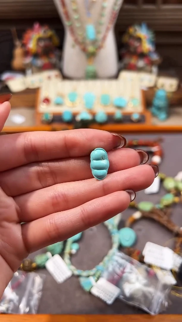 未镶嵌绿松石配饰四季平安豆