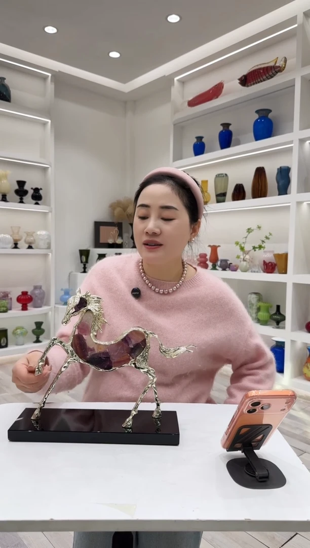 YS-紫水晶马摆件