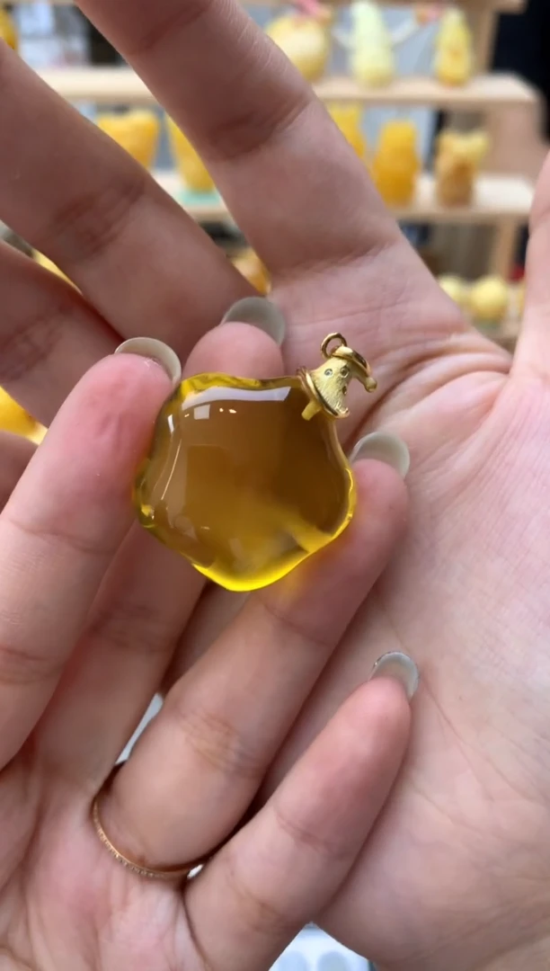 琥珀银S925镶嵌珠宝奇石129琥珀蜜蜡微瑕