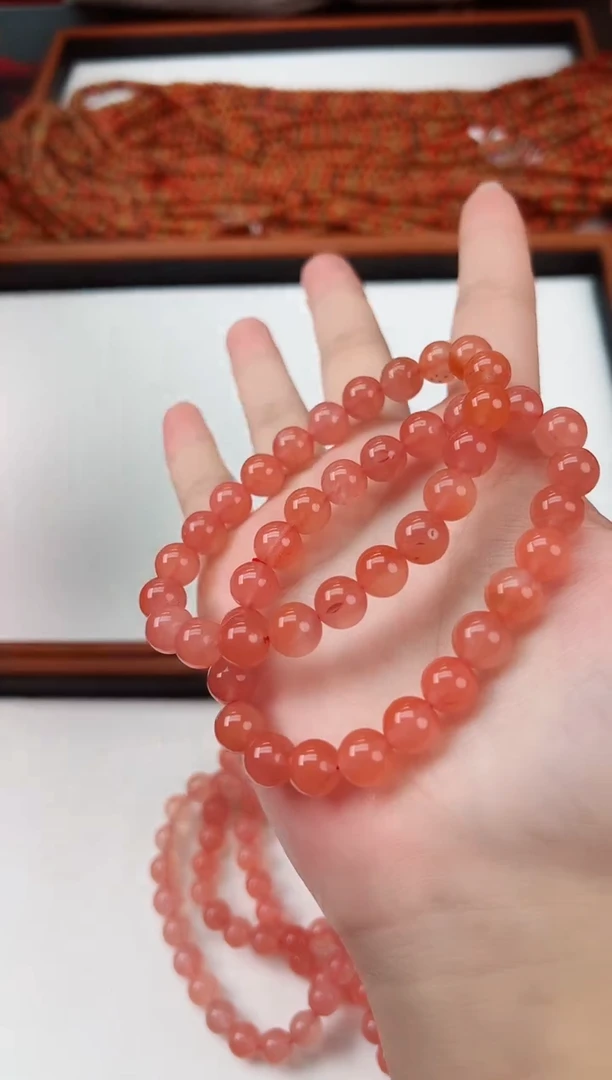 【闪购商品】南红玛瑙手串未镶嵌保山冰飘8+