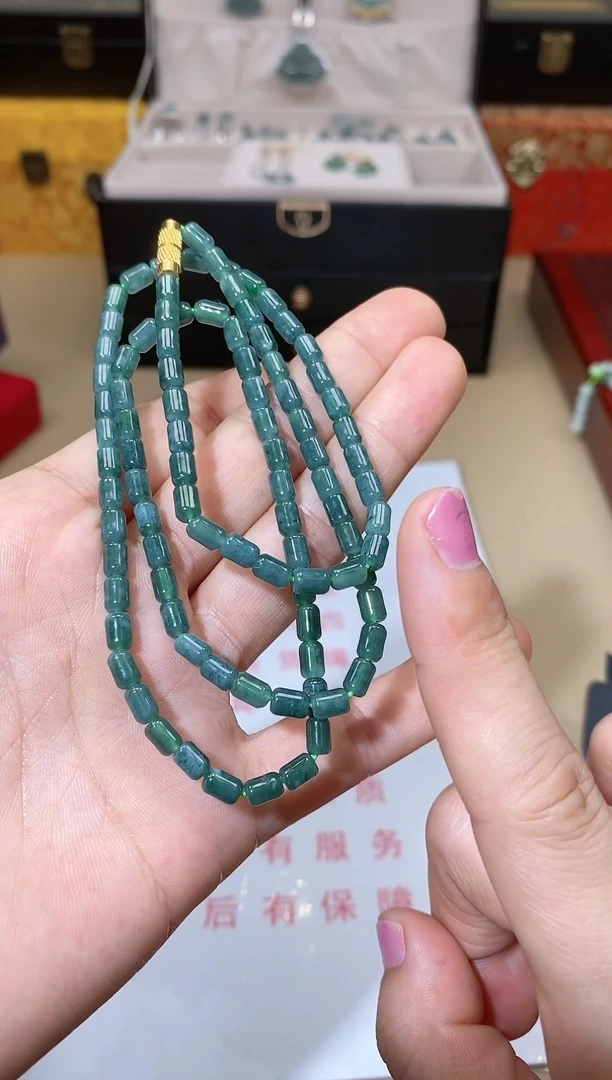 【闪购商品】翡翠颈饰未镶嵌天然A货翡翠珠链