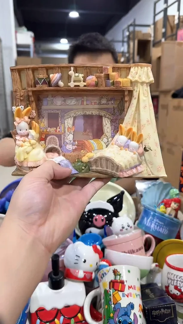 瓷片小号原盒时尚兔音乐相框