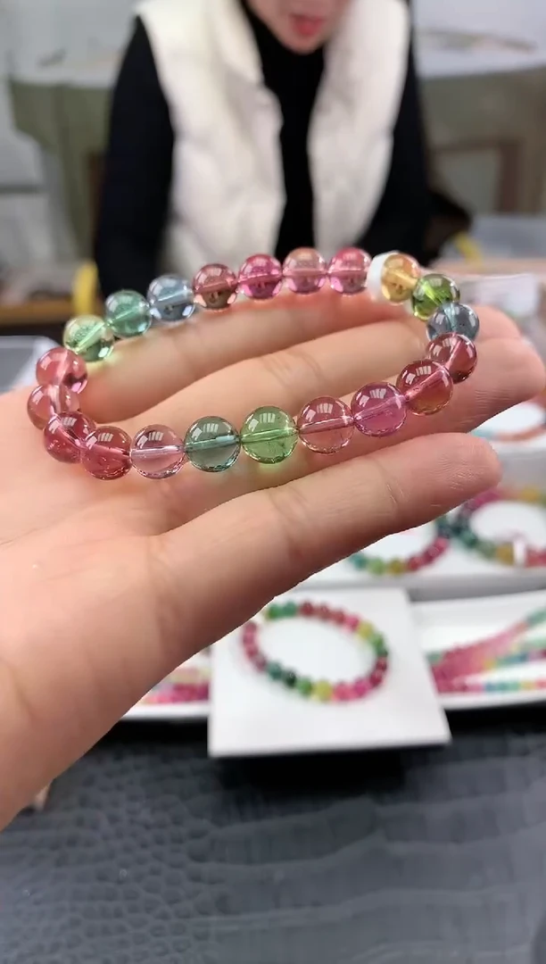 【闪购商品】碧玺手串未镶嵌多样性发一条