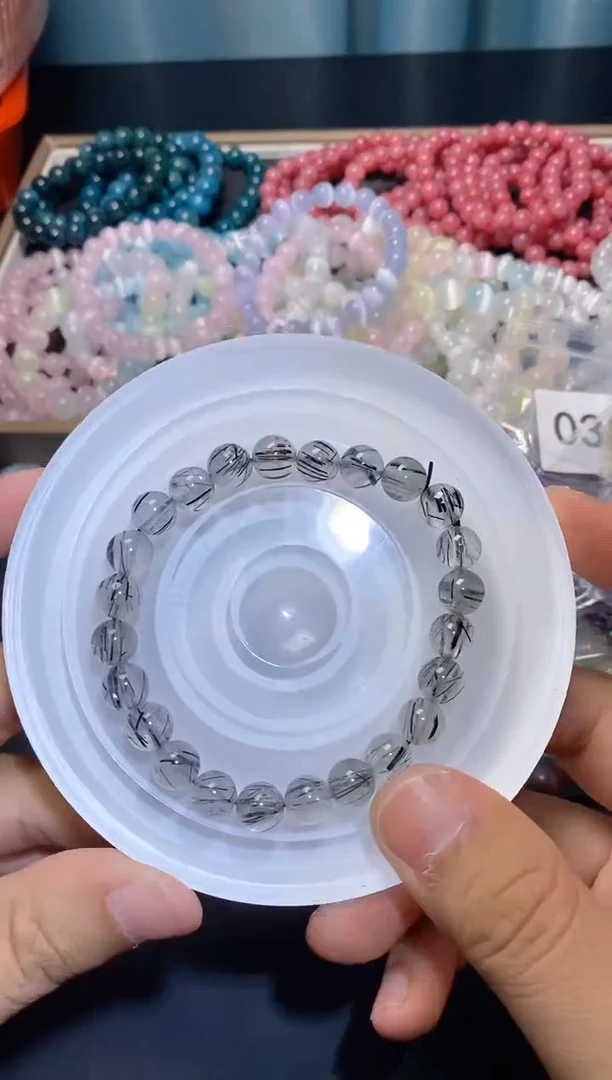 【闪购商品】水晶手串未镶嵌黑发194