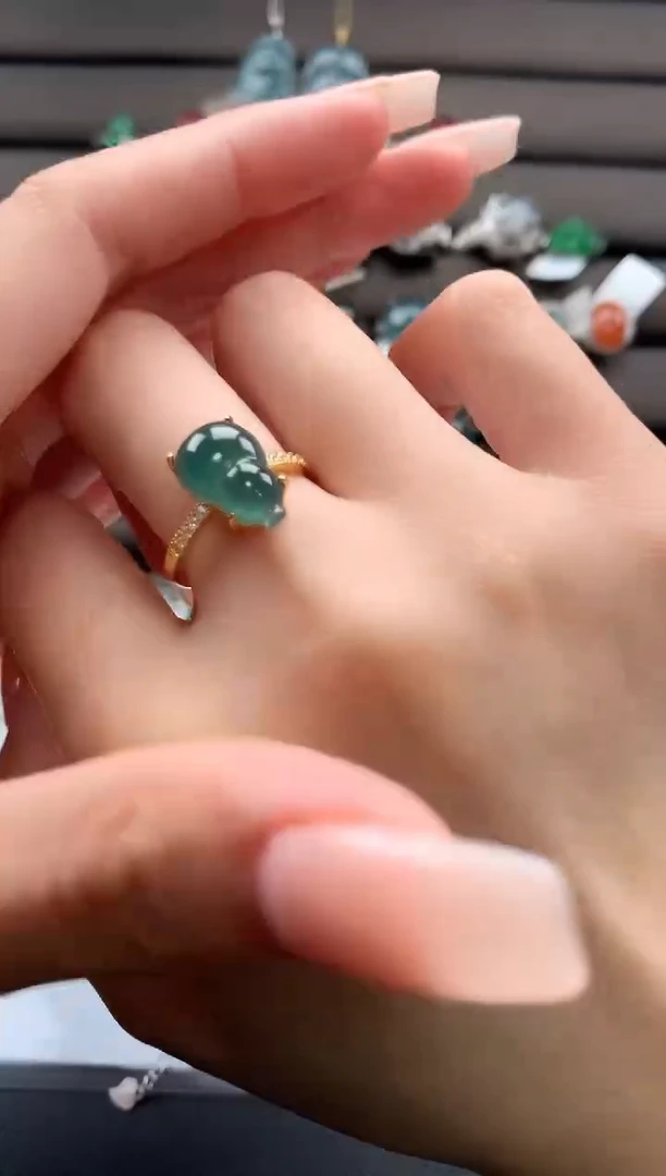 【闪购商品】翡翠戒指银S925镶嵌2312312311